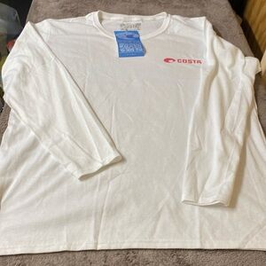 Costa Del Mar Women’s White Long Sleeve Shirt. Size XXL. Brand New